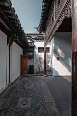午后光影中的中式建筑+老门东（南京）