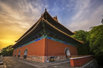 日落时分的建筑+明孝陵（南京）