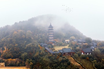 牛首烟岚之雾锁弘觉寺塔+牛首山（南京）