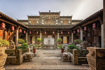 周园午后光影中院落+南京溧水