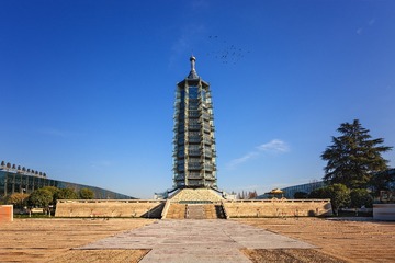 冬日午后的大报恩寺塔+南京