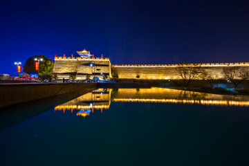 夫人城夜色光影+湖北襄阳