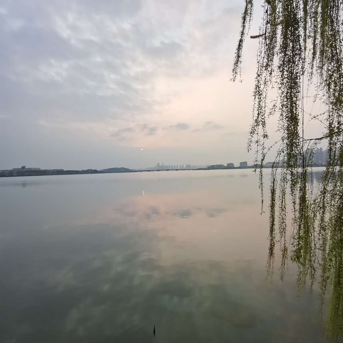 武汉中南民族大学南湖风光