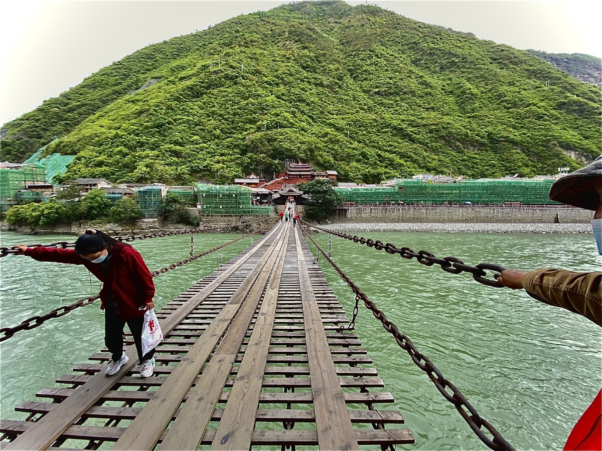 大渡桥横铁索寒