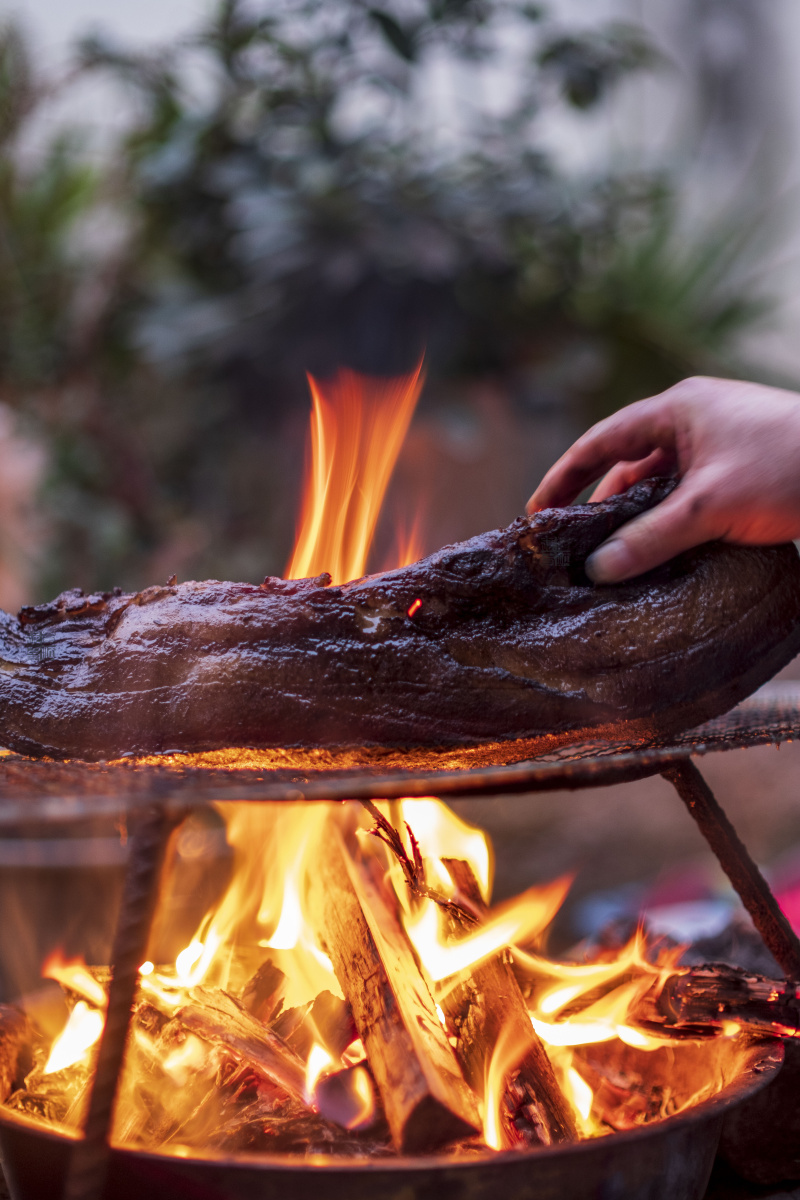 年的味道烤腊肉