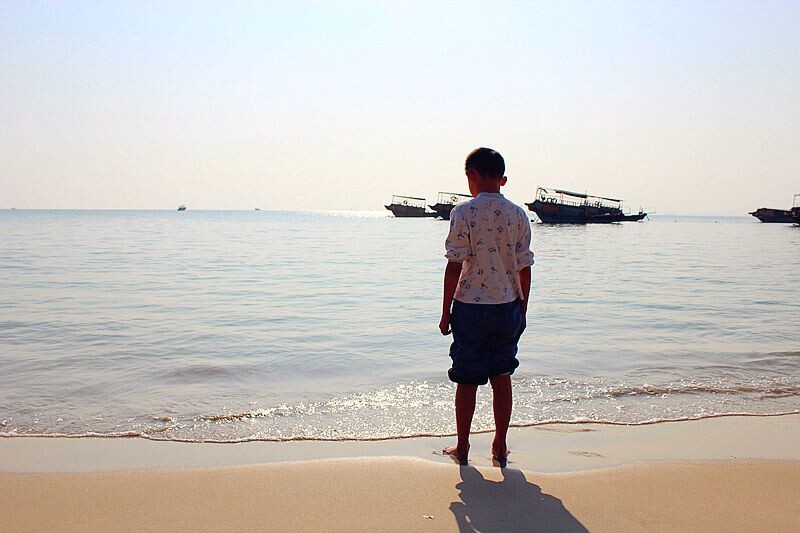 海边<br />
