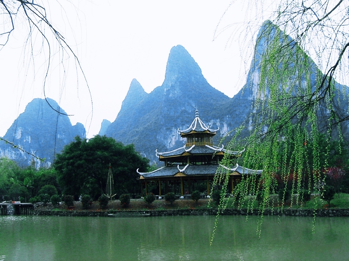 桂林山水摄于广西桂林荔浦