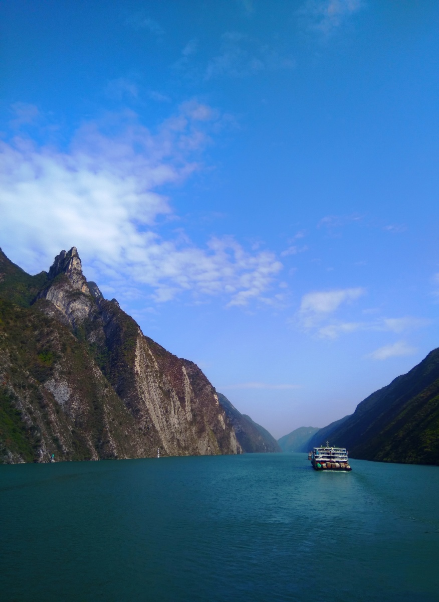 高峡出平湖3山高水长连天远摄于长江三峡