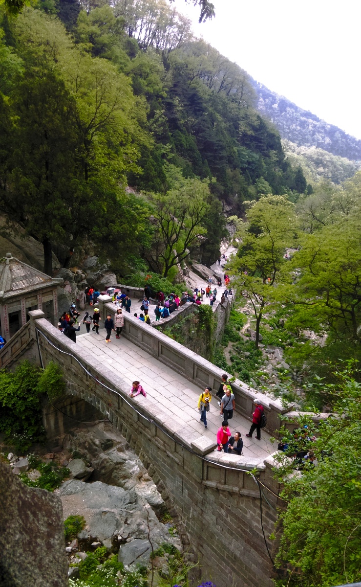 五岳独尊泰山魂(5)——《渐入佳境步云桥》(摄于山东泰山)