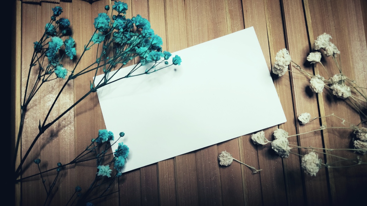 古风底图蓝白满天星手写摆拍模板