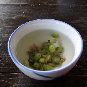 烘青豆茶