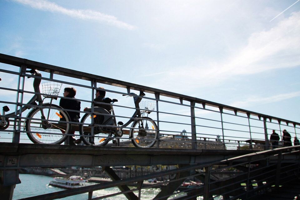 La passerelle Leopold-Senghor<br />