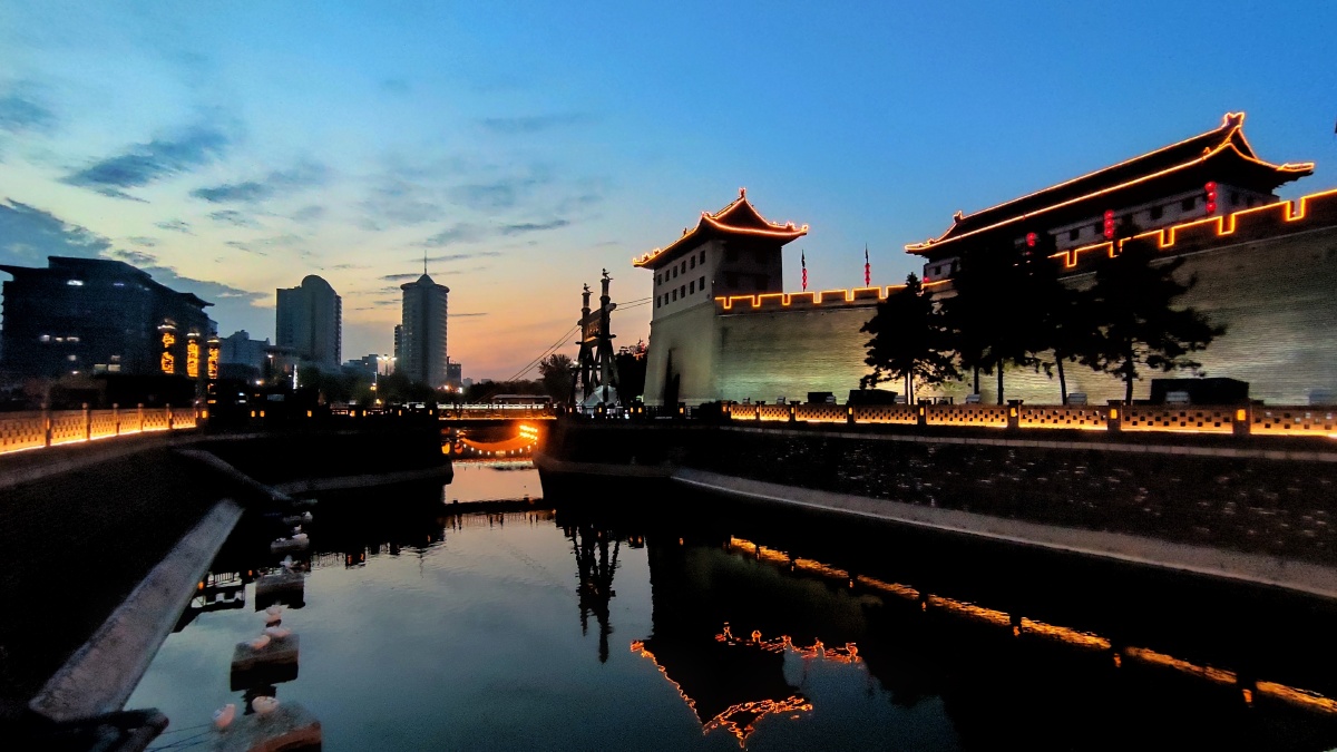 秋后的火烧云——西安南门外永宁门