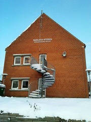 Bold name and bold stairs