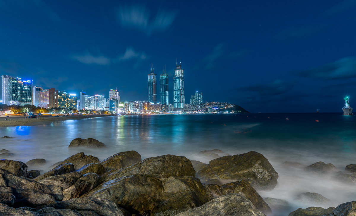 釜山海滨夜景