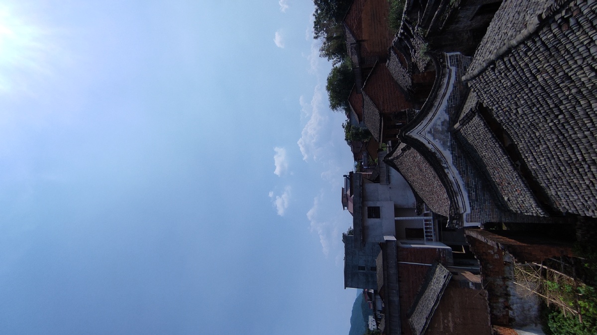 湖南郴州农村夕阳西下美景蓝天白云玉米稻田地