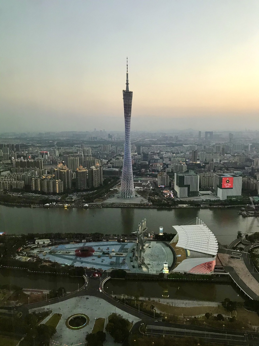 日落时分～广州西塔70楼观景(2-广州塔)