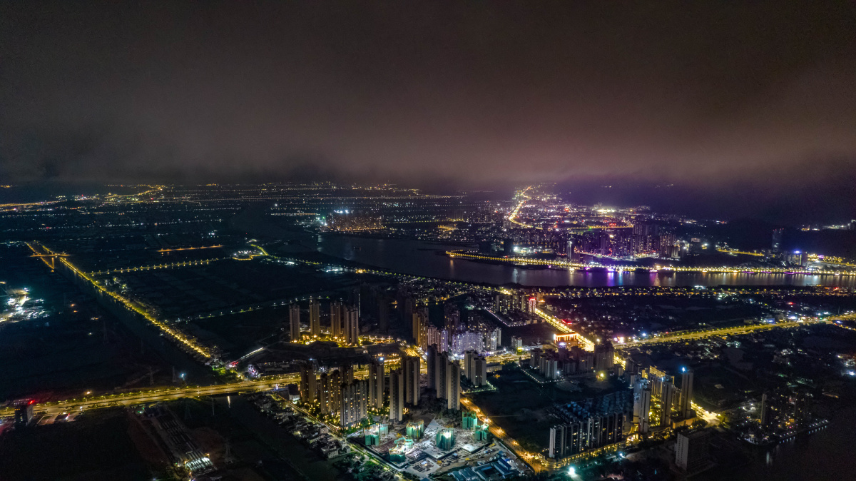 斗门区白藤湖夜景