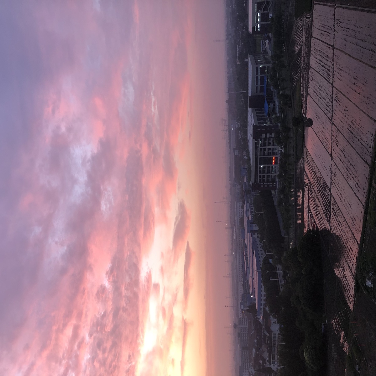 新一批的粉红色夕阳来啦看到的人都可以心想事成