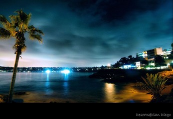 La Holla Cove的夜晚