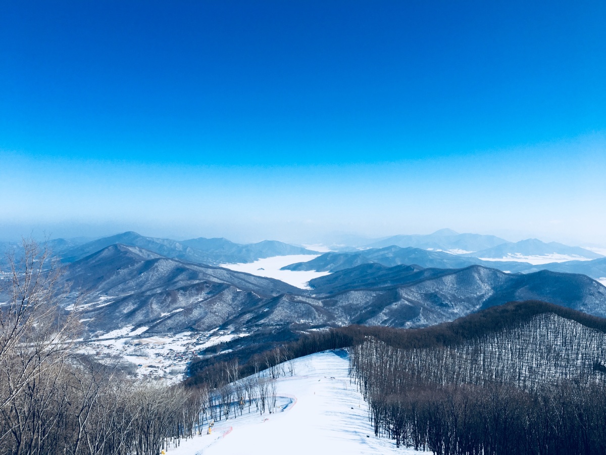2018年2月的松花湖滑雪场
