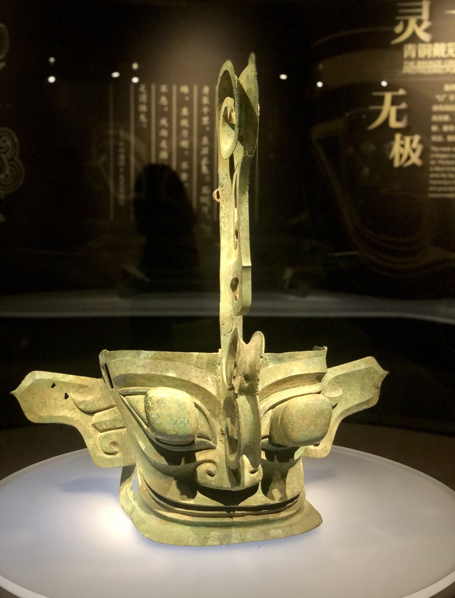 p3-5青铜纵目人像青铜人面像p1-2 青铜人面像三星堆博物馆-下西夏echo