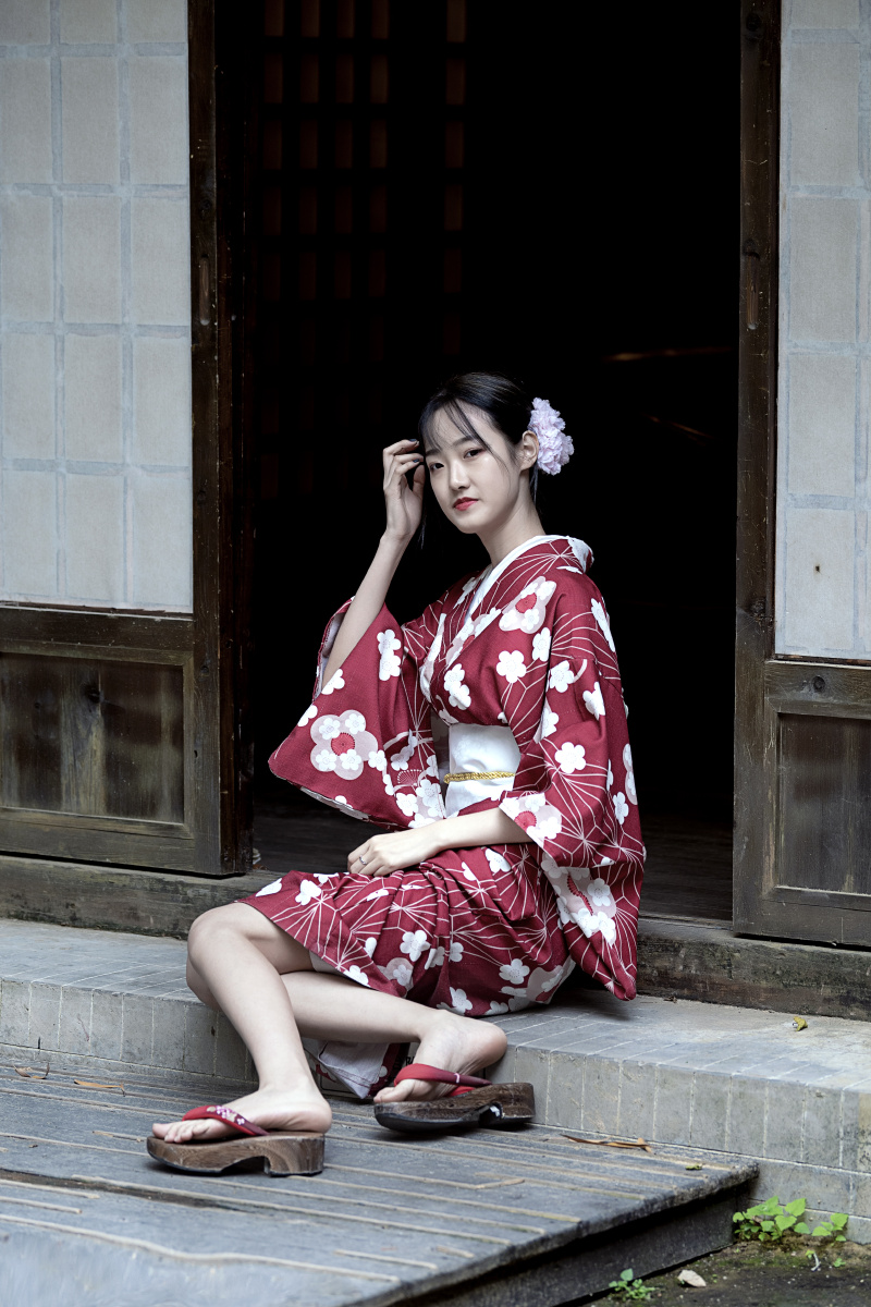 中山影视城和服拍摄一