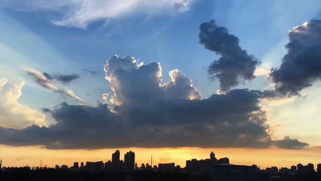 长江落日