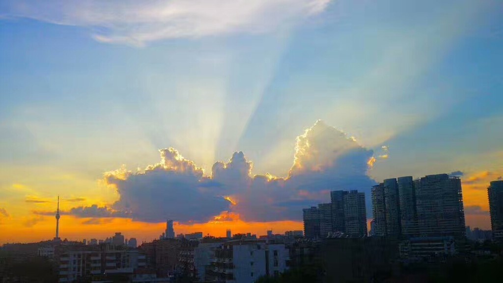 长江落日