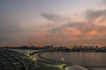 吴淞码头晚霞1