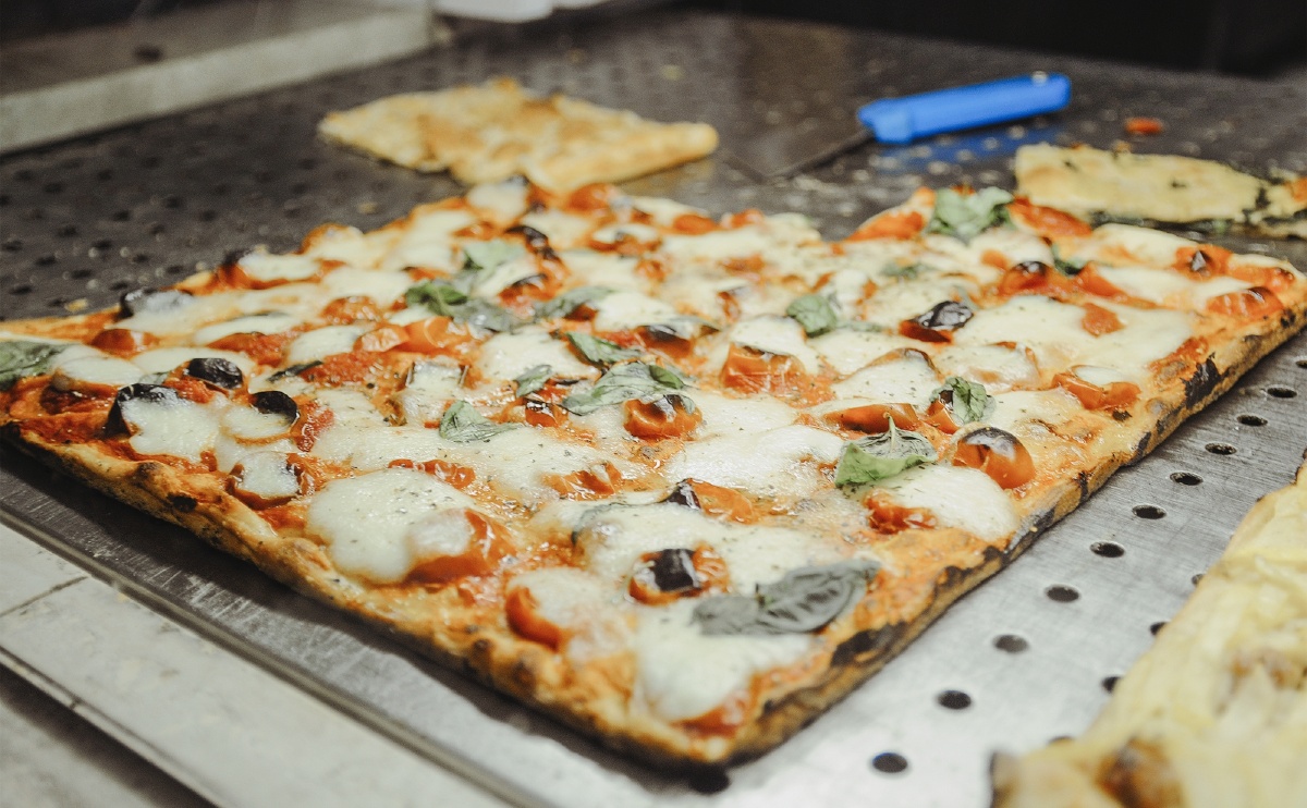 罗马披萨店的方块披萨