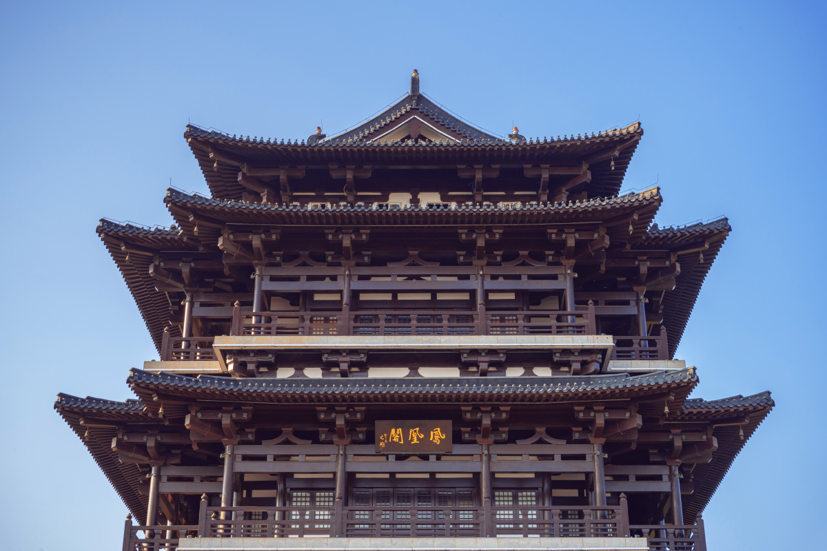 南京浦口区凤凰山公园凤凰阁