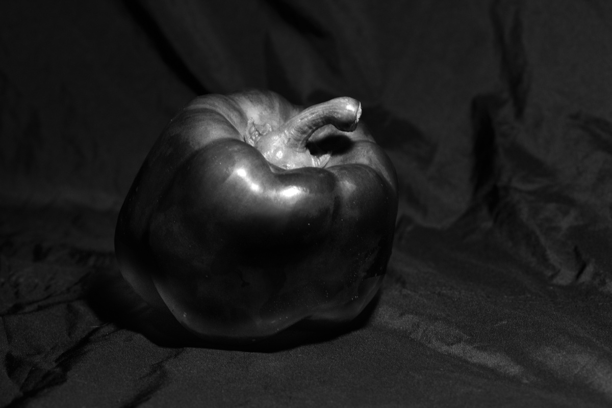 黑白摄影一对色 -------------- 一对颜色黑与白,一个光源测边来,一个