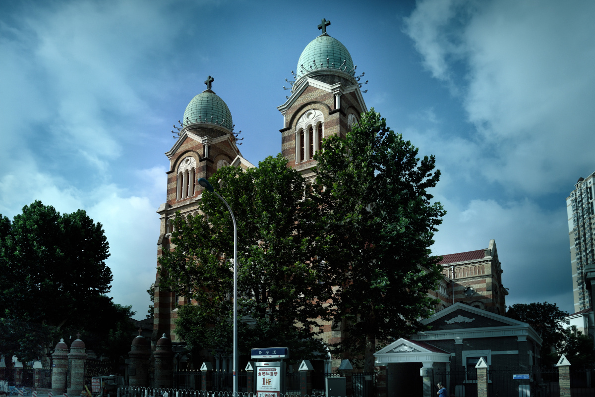 建筑摄影西开教堂教堂祈祷风琴声留有清净在心中阿门合十自己手虔诚有