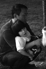 承祎 父女(BW)
