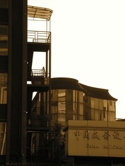 夕阳下