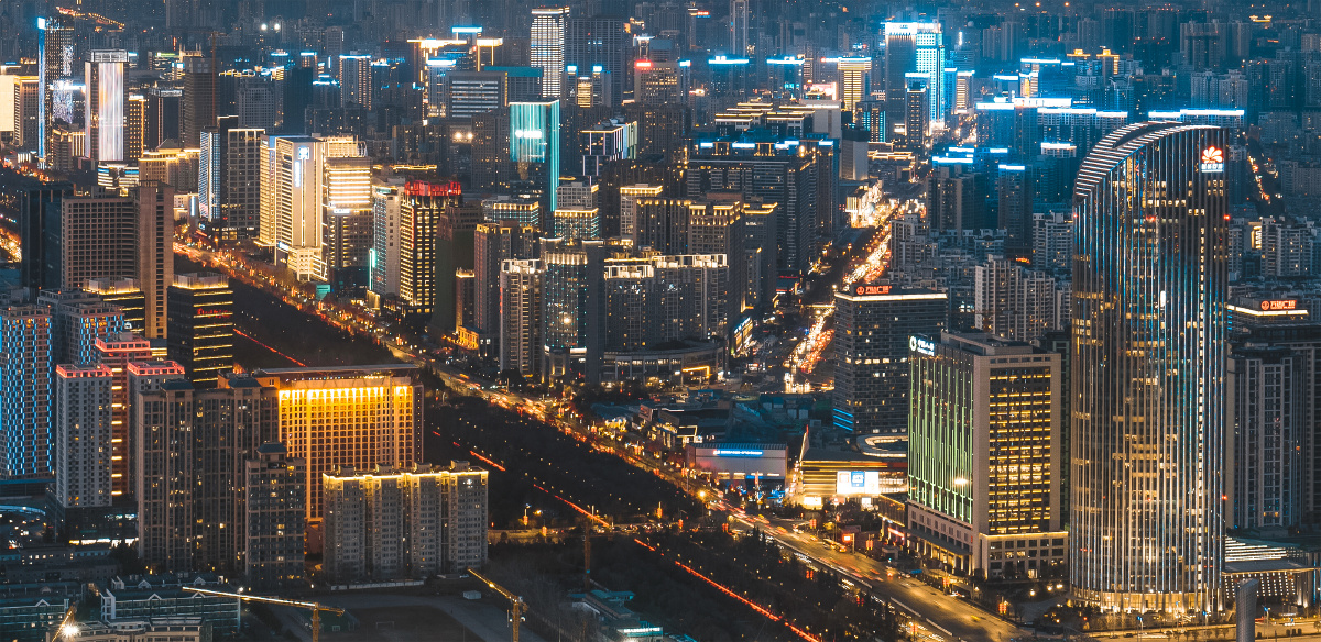 西安高新区夜景