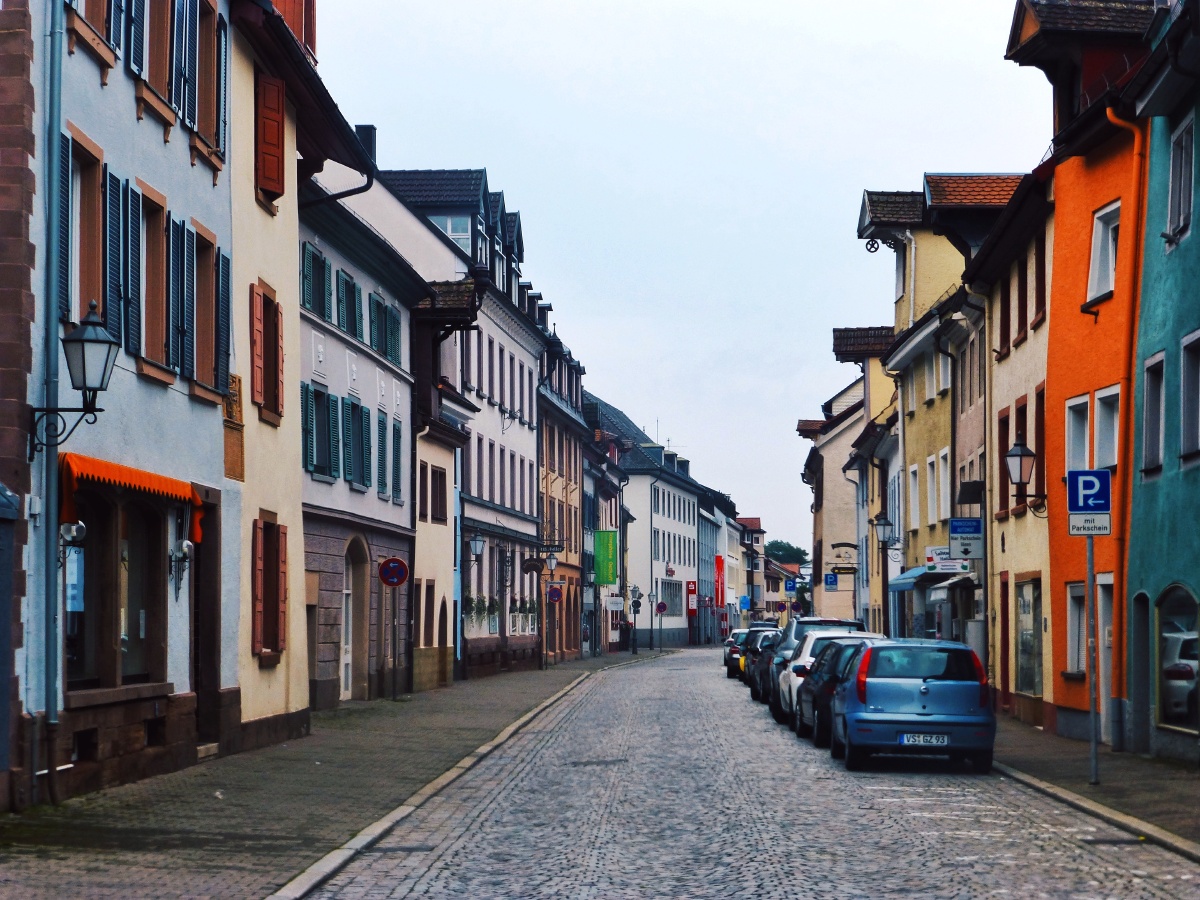 弗莱堡 小镇街景