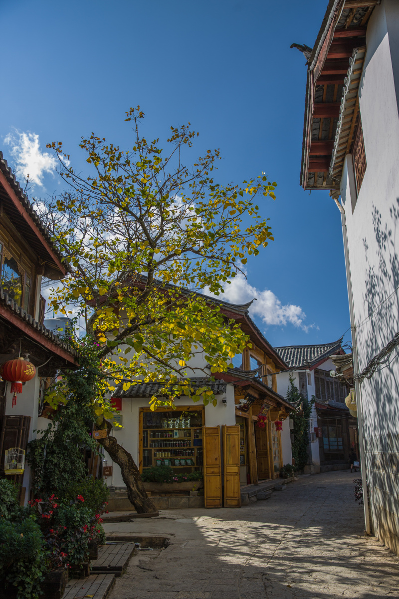 古城街景拍摄于云南丽江古城