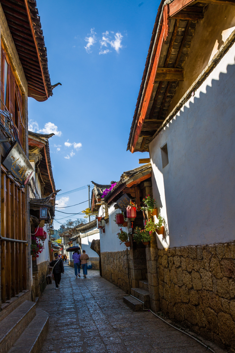 古城街景拍摄于云南丽江古城