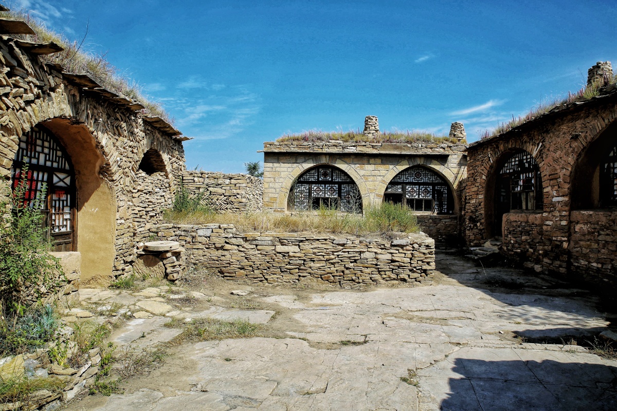 老牛湾古堡中的院落