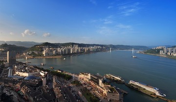 港湾夕照