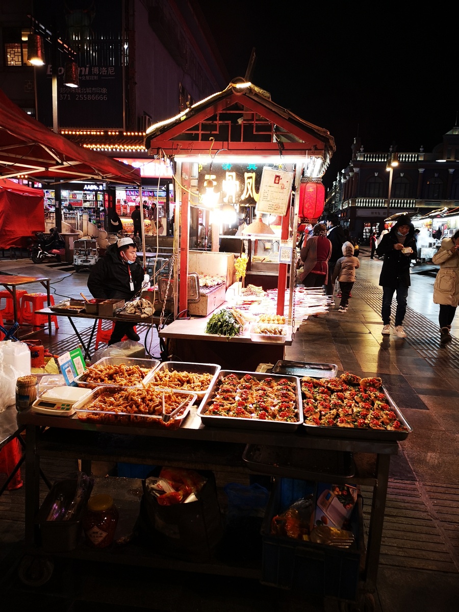 腊月北方夜市