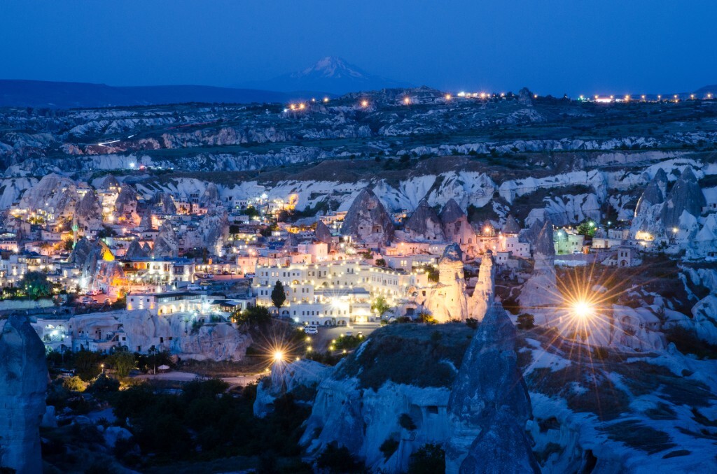 Night in Cappadocia, Turkey