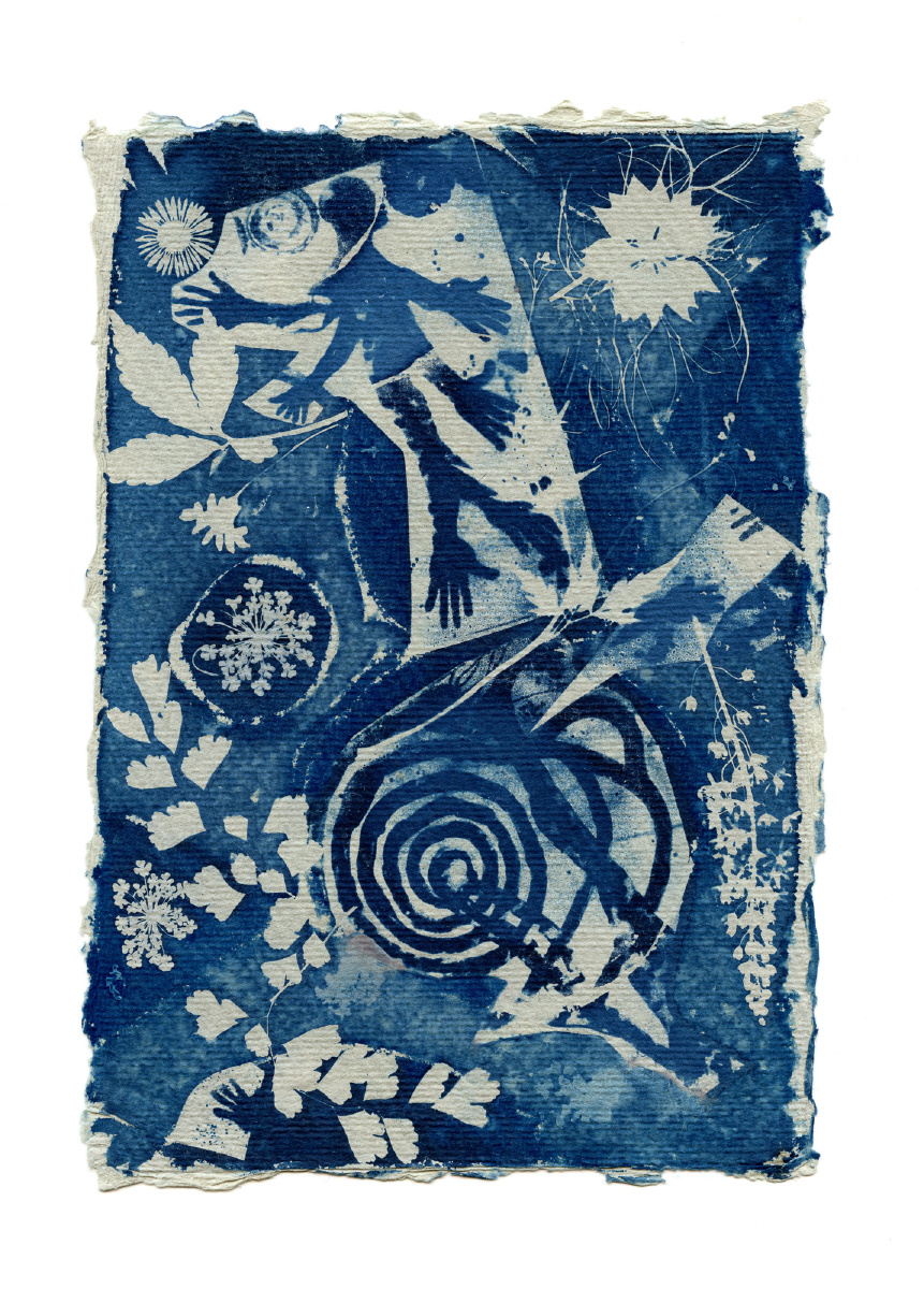 一些,手工蓝晒.