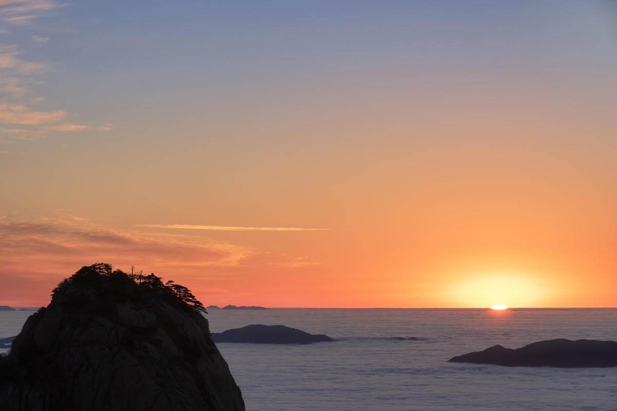 日出黄山 - 阳光山水 - 图虫
