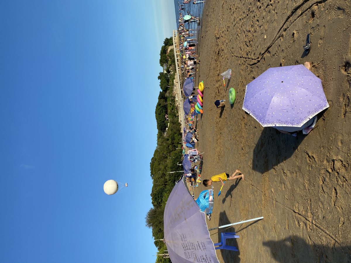 厦大白城沙滩海边