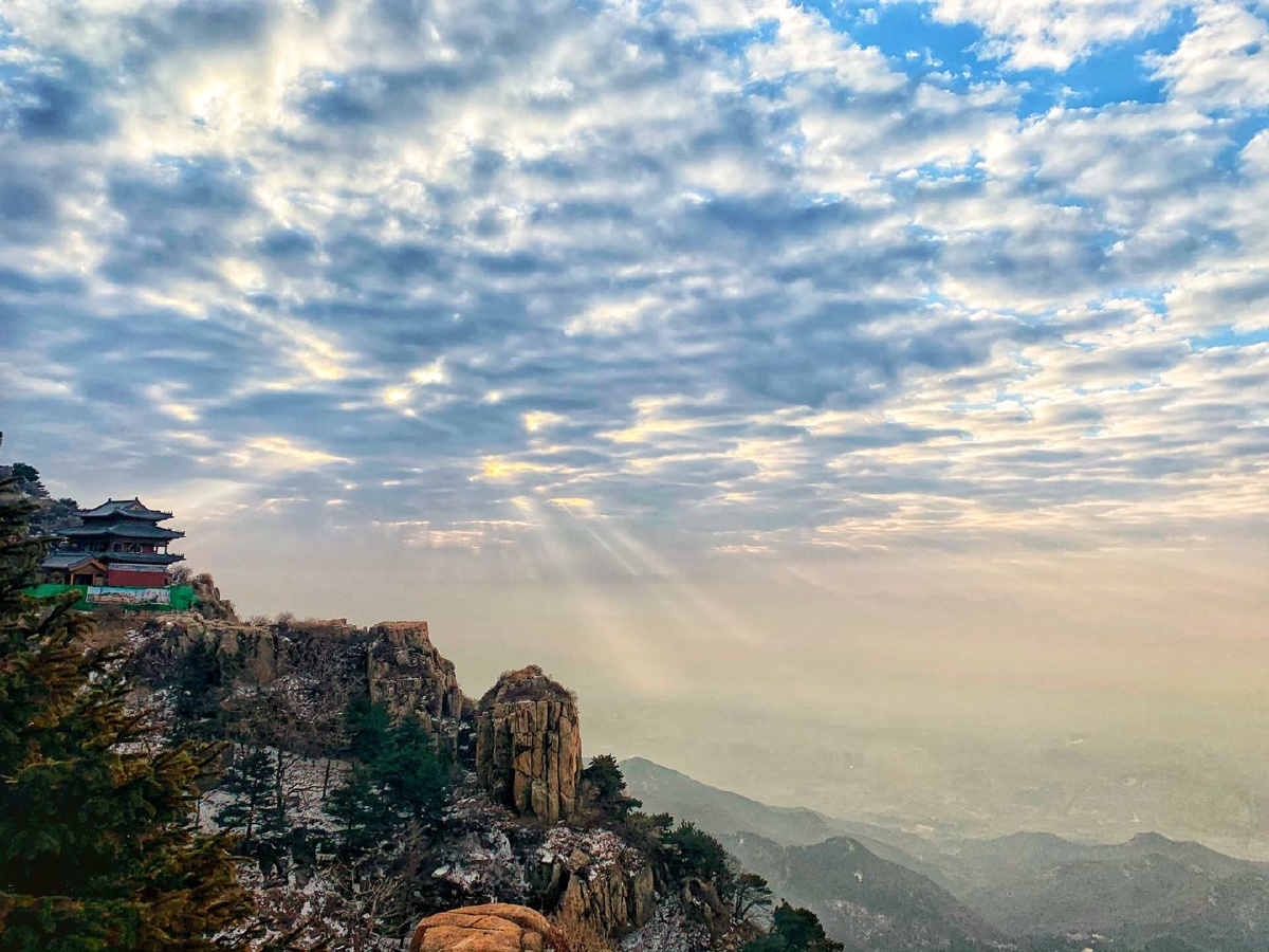 分享一下泰山的日出以及日落