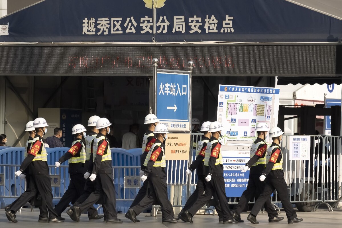 2021年2月3日拍摄于广州市火车站