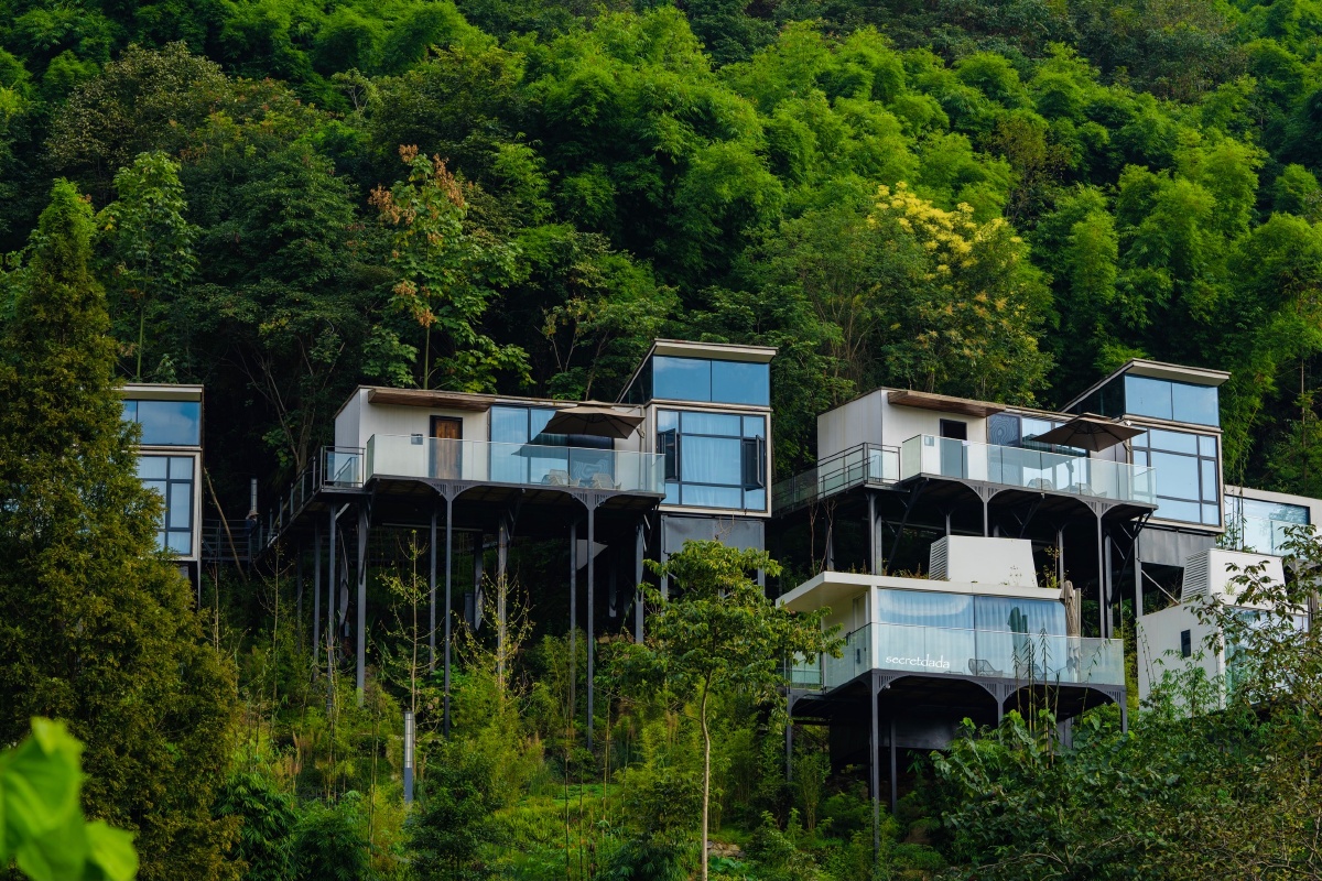 近郊龙门山麓的密林间居然藏了如此大好去处成都彭州00柒宿地球仓